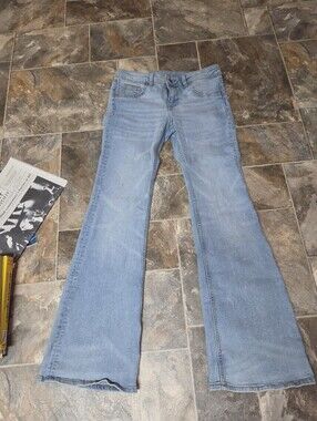 H&M Light Blue Lowrise Flare Jeans